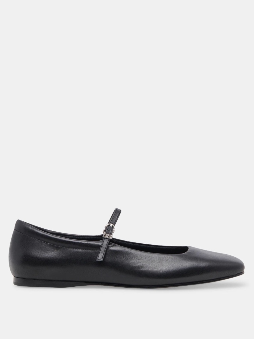 Reyes Black Leather Ballet Flats - Dolce Vita